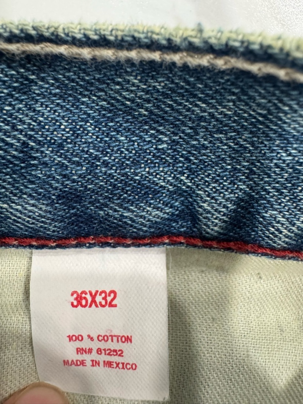 ARIZONA The Original Jeans Co. Men’s Original Straight Leg Light Stone 36x32 NWT - Picture 10 of 12